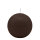 Schokoladenbraune Kugelkerzen Ø 60 mm, 16 Stück
