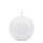 Weiße Kugelkerzen Ø 50 mm, 16 Stück