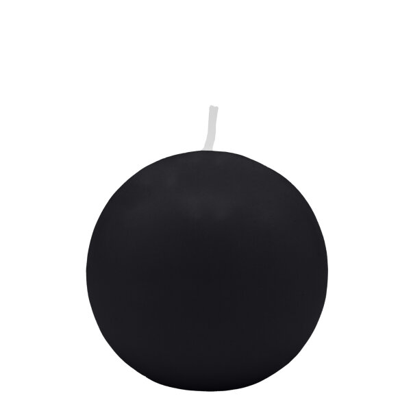 Schwarze Kugelkerzen Ø 50 mm, 16 Stück