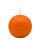 Orange Kugelkerzen Ø 50 mm, 16 Stück