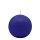 Royalblaue Kugelkerzen Ø 50 mm, 16 Stück