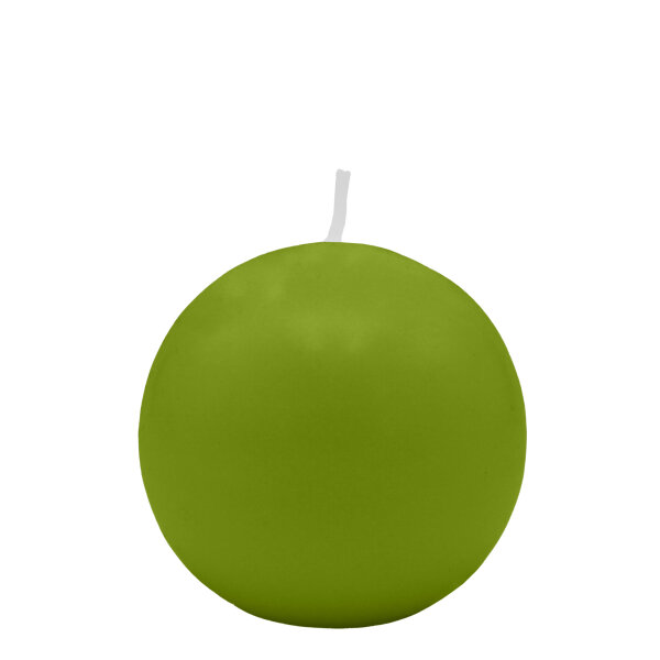 Limonengrüne Kugelkerzen Ø 50 mm, 16 Stück