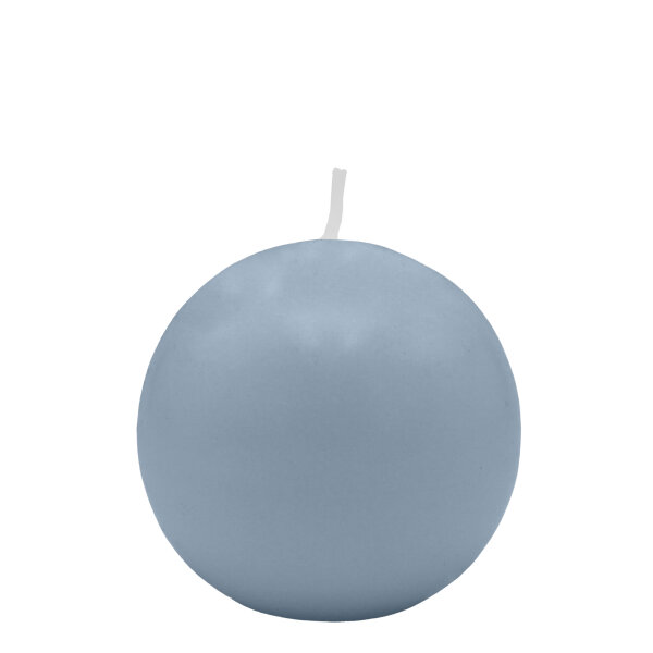 Jeansblaue Kugelkerzen Ø 50 mm, 16 Stück
