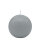 Silbergraue Kugelkerzen Ø 50 mm, 16 Stück