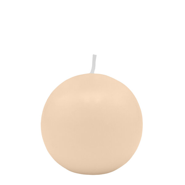 Vanillefarbene Kugelkerzen Ø 40 mm, 12 Stück