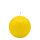 Zitronengelbe Kugelkerzen Ø 40 mm, 12 Stück