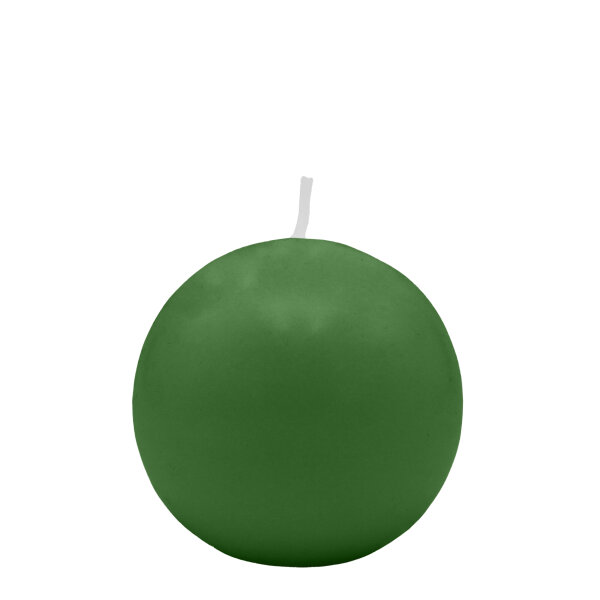 Grüne Kugelkerzen Ø 40 mm, 12 Stück