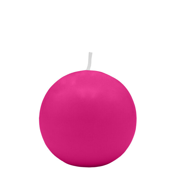 Fuchsia Kugelkerzen Ø 40 mm, 12 Stück