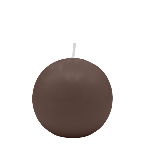 Mocca Kugelkerzen Ø 40 mm, 12 Stück