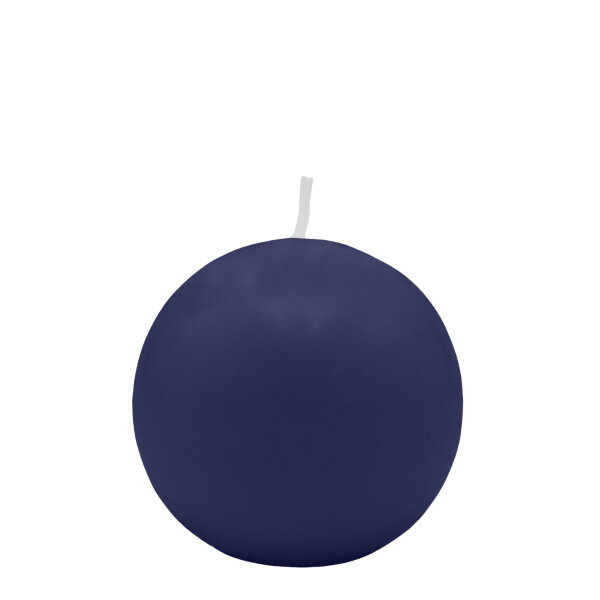 Dunkelblaue Kugelkerzen Ø 40 mm, 12 Stück