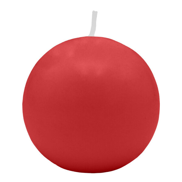 Rote Kugelkerzen Ø 120 mm, 4 Stück