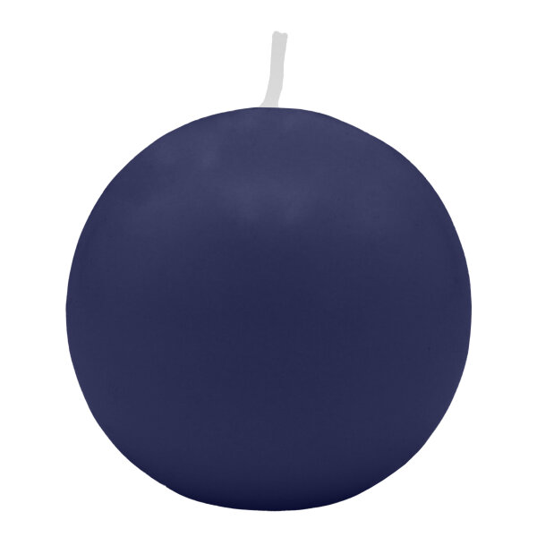 Dunkelblaue Kugelkerzen Ø 120 mm, 4 Stück