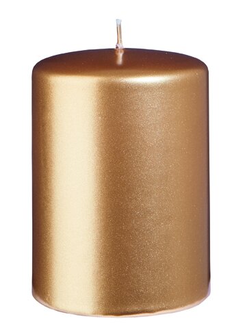 Mini Stumpenkerzen Gold  50 x 30 mm, 20 Stück von Kopschitz Kerzen