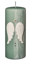 Weihnachtskerzen Wings Seemoos Seegrün 15 x Ø...