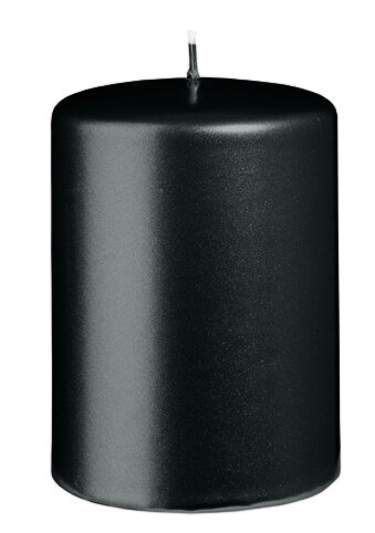 Stumpenkerzen Metallic Matt Schwarz 100 x Ø 70 mm, 6 Stück von Kopschitz Kerzen