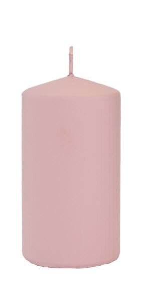 Frosted Pastel Weihnachtskerzen Altrosa 100 x Ø 58 mm, 8 Stück