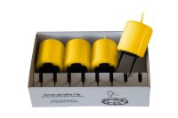 Adventskerzen mit Haltekrallen Goldgelb 60 x Ø 50...