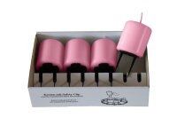 Adventskerzen mit Haltekrallen Altrosa 60 x Ø 50...