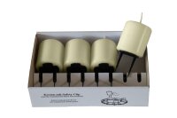 Adventskerzen mit Haltekrallen Antik Grün 60 x...