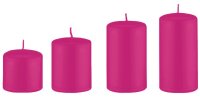 Adventskerzen abgestuft Fuchsia Pink , 4 Stück