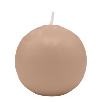 Nougatbraune Kugelkerzen