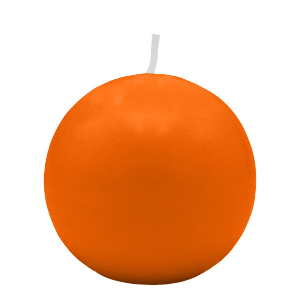 Orange Kugelkerzen