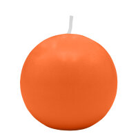 Dunkelorangene Kugelkerzen