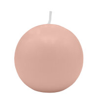 Taupe-Rosé Kugelkerzen