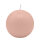 Taupe-Rosé Kugelkerzen