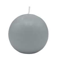 Silbergraue Kugelkerzen
