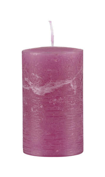 Rustic durchgefärbte Stumpenkerzen Pink