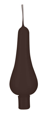 Baumkerzen Pariser Lichte Chocolate 90 x Ø 30 mm, 10 Stück