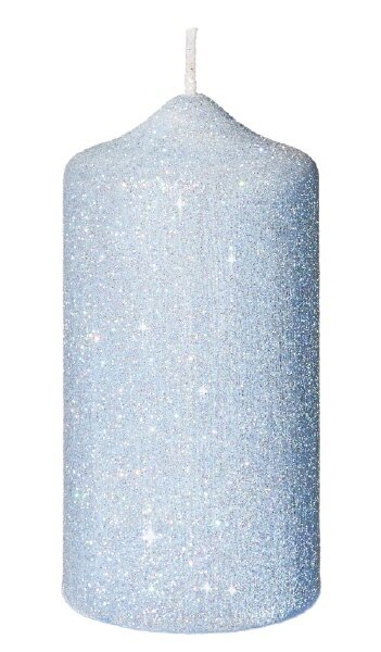 Glamour Weihnachtskerzen Hellblau im Online-Shop günstig kaufen