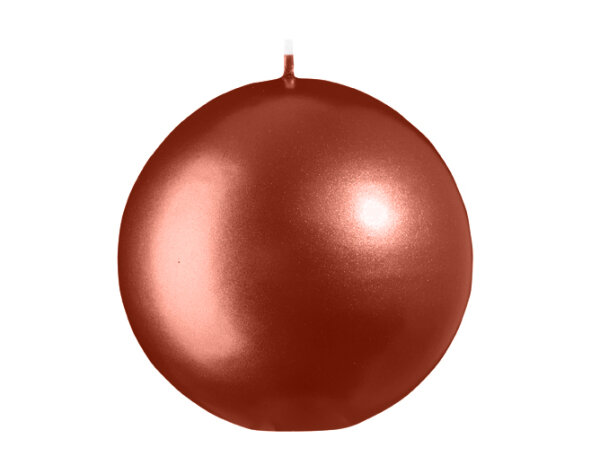 Kugelkerzen Kupfer Matt mit Metalleffekt