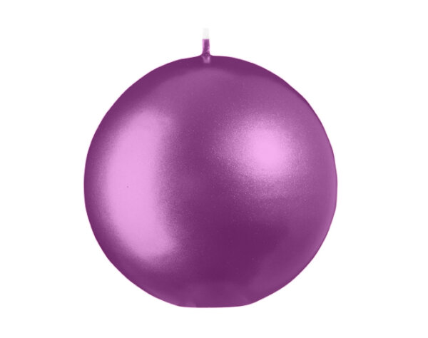 Kugelkerzen Beere Matt mit Metalleffekt