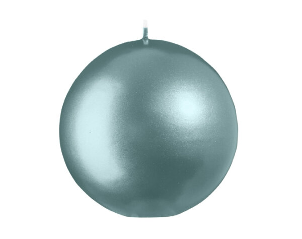 Kugelkerzen Stahlblau Matt mit Metalleffekt
