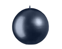 Kugelkerzen Blueberry Matt mit Metalleffekt