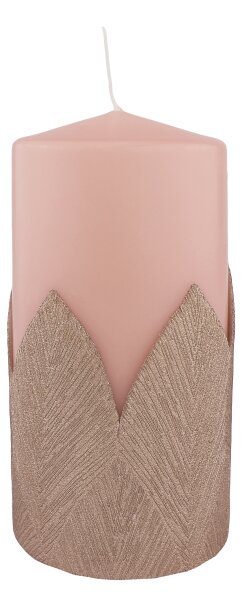 Stumpenkerzen "Noblese" Lachs, 150 x Ø 68 mm, 4 Stück