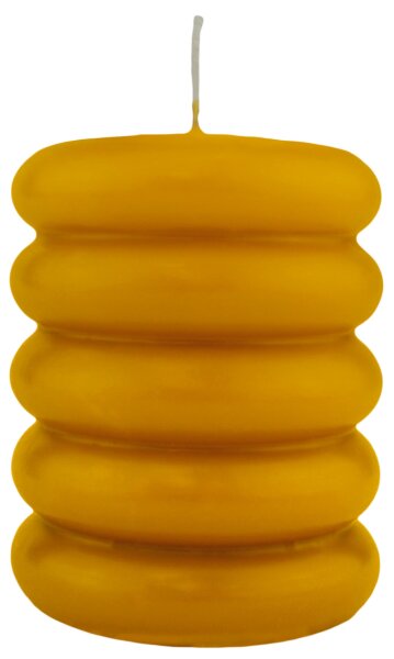 Stumpenkerzen "Sculptura" Natur, 110 x Ø 90 mm, 4 Stück