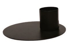 Tischleuchter Schwarz Metall für Stabkerzen Ø 35 mm