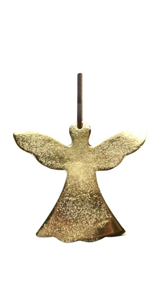 Weihnachtsdeko Alu-Hänger Engel, gold H 100 mm, 1 Stück