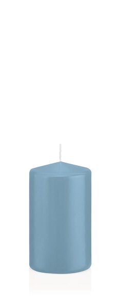 Stumpenkerzen Selbstlöschend Himmelblau Hellblau
