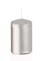 Stumpenkerzen Silber 50 x Ø 30 mm, 10 Stück...