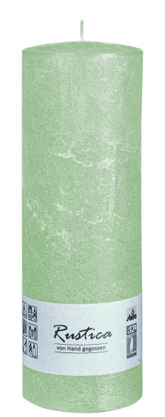 Rustic durchgefärbte Stumpenkerzen Eukalyptus 200 x Ø 70 mm, 1 Stück