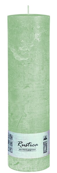 Rustic durchgefärbte Stumpenkerzen Eukalyptus 250 x Ø 70 mm, 1 Stück