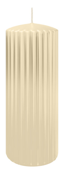 Rillen-Struktur Kerzen Bisquit 200 x Ø 80 mm, 4 Stück