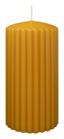 Rillen-Struktur Kerzen Natur 150 x Ø 80 mm, 4...
