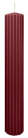 Rillen-Struktur Kerzen Bordeaux 300 x Ø 45 mm, 4...