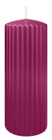 Rillen-Struktur Kerzen Cardinal 200 x Ø 80 mm, 4...