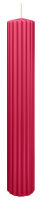 Rillen-Struktur Kerzen Magenta 300 x Ø 45 mm, 4...